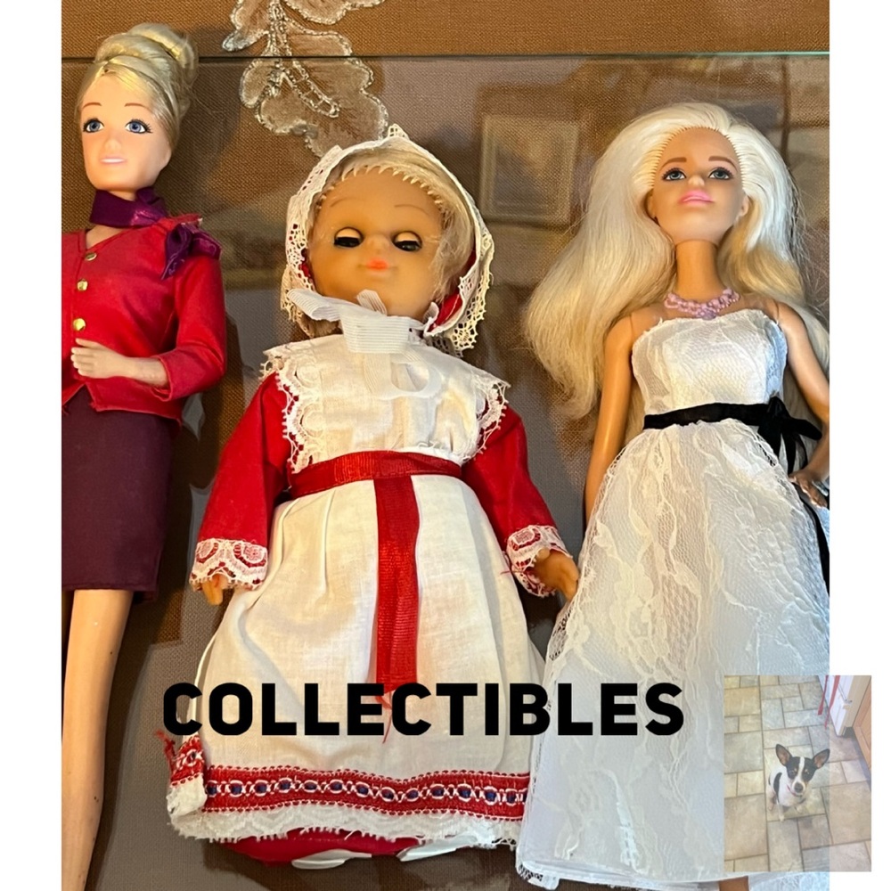 Lot of 2 Dolls And 1 Barbie